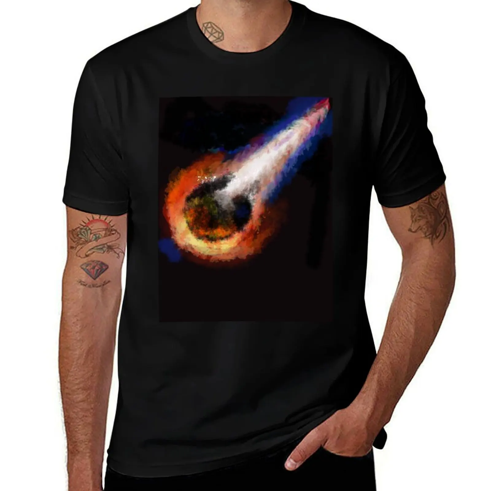 Meteor T-Shirt Retro Graphic Print T-Shirt