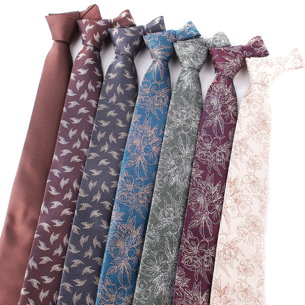 

Fashion Floral Ties For Men Women Classic Necktie For Groomsmen Suits Groom Tie For Wedding Men's Neckties For Gifts