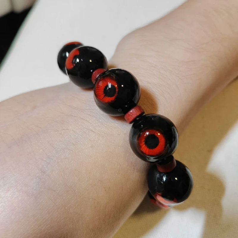 

3113 Creative Handmade Bracelet Cthulhu Eyeball Dark Punk Style Hip Hop Gothic Jewelry Halloween Artwork Customized Gift