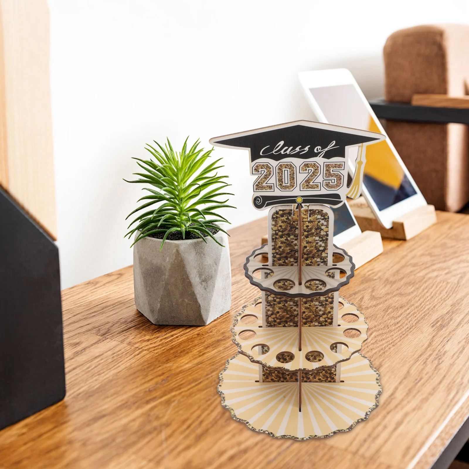 

Class of 2025 Graduation Cash Holder Wooden Money Organizer for Party Favors Stylish Keepsake Gift for Graduate