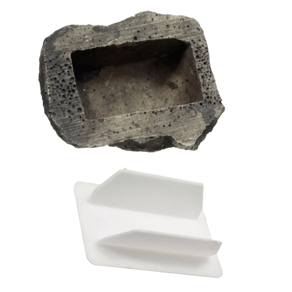1 st Houder Hars Cash Opslag Container Tuin Decoratie Sleutel Hider Steen Desktop Organizer Box Voor Thuis Yard