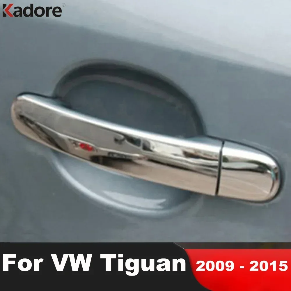 Für Volkswagen VW Tiguan 2009 2010 2011 2012 2013 2014 2015 Chrom Auto Türgriff Abdeckung Trim Seite Griffe Fangen Kappe Zubehör