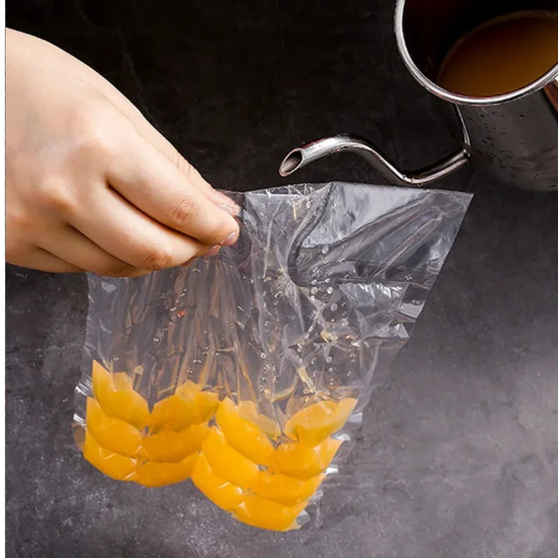 DIY disposable ice cube bags self-sealing ice cube bags transparent quick-frozen ice mold bags kitchen gadgets 10 pack