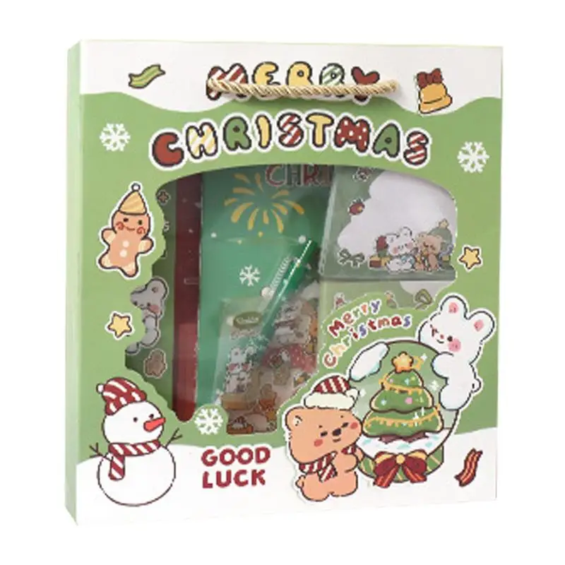 Cartoon Stationery Set Christmas Funny Students Stationery Festival Class Reward Back To School Set For Christmas Stocking