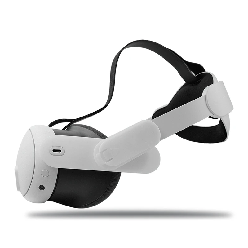 Sangle de casque VR pour Oculus Quest 3, bande de sauna réglable, coussin de tête respirant, plastique blanc, 1 PC