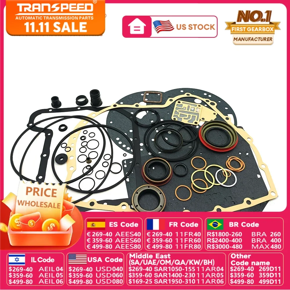 TRANSPEED CD4E Automatic Transmission Rebuild Gearbox Overhaul Kit For FORD MONDEO MAZDA TRIBUTE Car Accessories