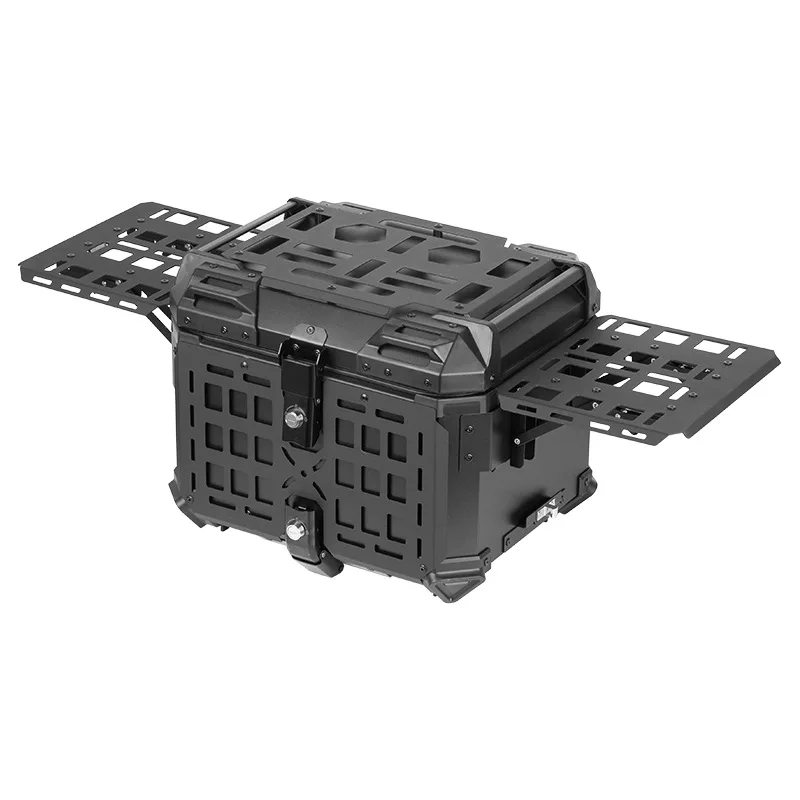 45L Motorcycle Box Aluminum Top Tail Box Rear Luggage Helmet Storage Tool Cases Lock Trunk For BMW R1200GS R1250GS R1200GS view 2