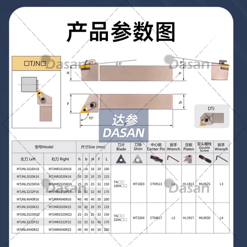 MTJNR1616H16 MTJNR2020K16 터닝 공구 홀더 TNMG160404 용 좋은 품질 MTJNR 16mm 20mm CNC 선반 커터 도구