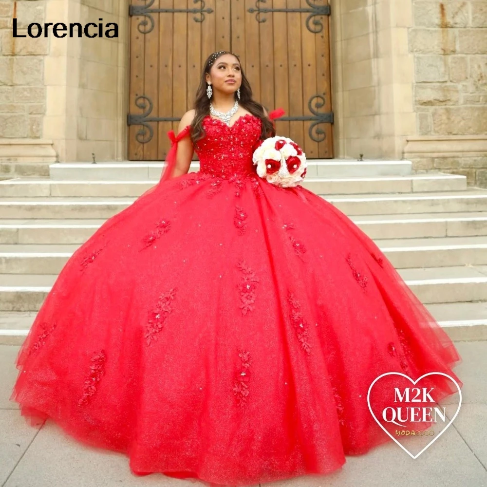 Personalizado verde quinceanera vestido de baile brilhante renda applique miçangas méxico espartilho doce 16 vestidos de 15 anos yqd960