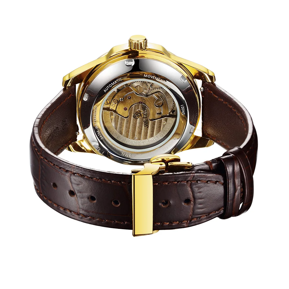 Luxury Men's Watch Fashion Design Stainless Steel Strap Mechanical Watch Sports Waterproof Men's Watch Automatic
