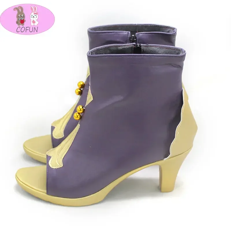 Buty do cosplayu COFUN Collei, kozaki do kostiumu Genshin Impact, przebranie, cosplay Genshin, buty na wysokim obcasie dla kobiet i mężczyzn