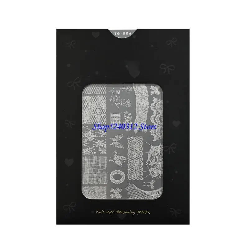 634C Professional Stainless Steel Nails Stamping Plate for Creative Designs in Art and Craft Activities