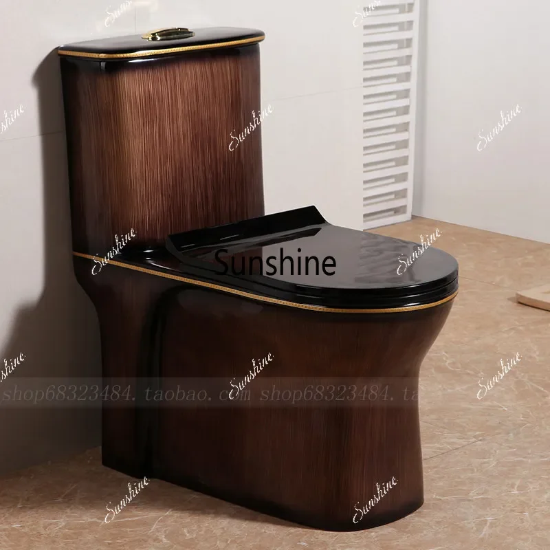 Household flush toilet marble pattern color toilet super swirl water saving large diameter  FT