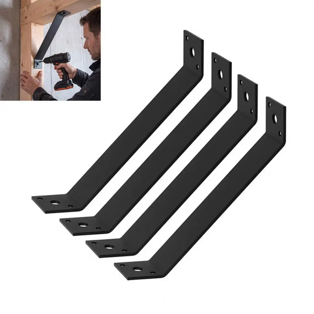 45 Degree Angle Bracket Bevel Structural Fastener 4pcs Heavy Duty 45-degree Angle Support Brackets Rust Resistant for Pergola