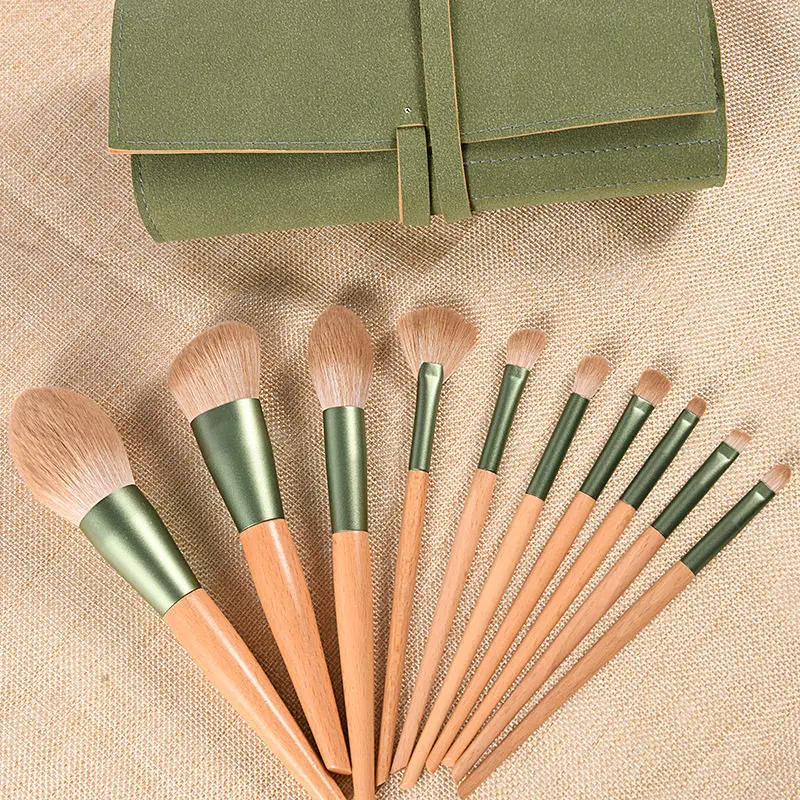 Blush Concealer Foundation Eyeshadow Brush Ultra Soft Hair Full Set Tools Beginner Y