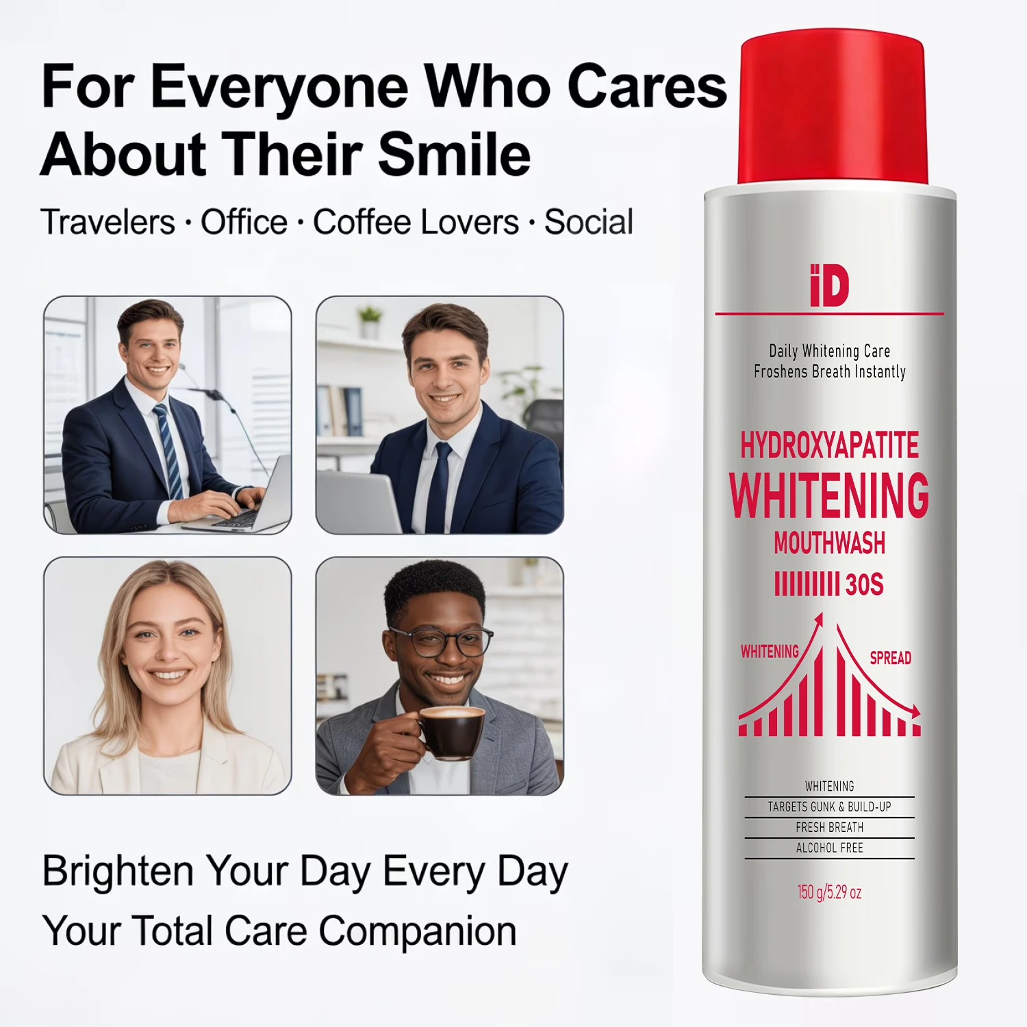 Enjuague Bucal Blanqueador con - Whitening Mouthwash reseña y precio