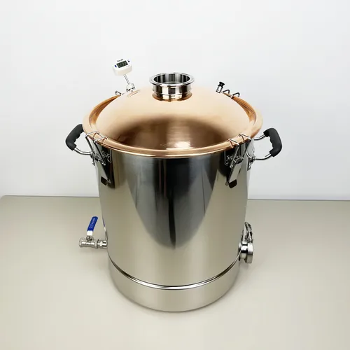 温水浴槽用タンク、銅蓋付き水タンク、自家醸造タンク、水巻きタンク、moonshine ss304、36l、9.5gal、新品