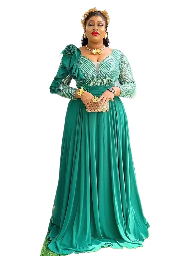 

plus Size Elegant Dashiki Ankara African Wedding Party Evening Gown Christmas Outfit Robe for Women Stylish 2026 Style