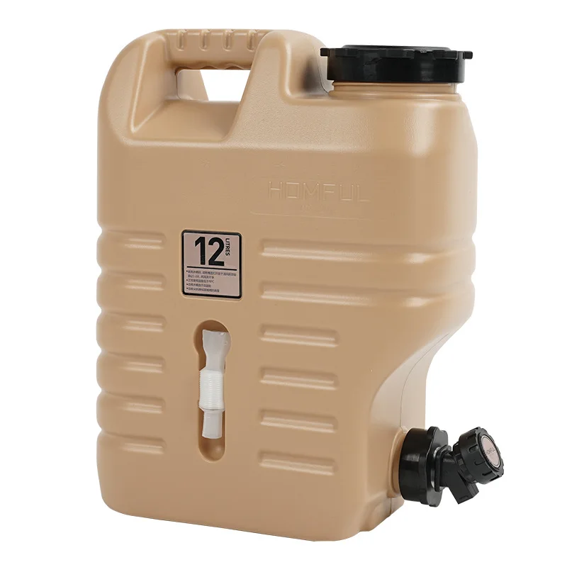 Outdoor camping drinking water bucket with faucet car water storage tank plastic PC water purification box