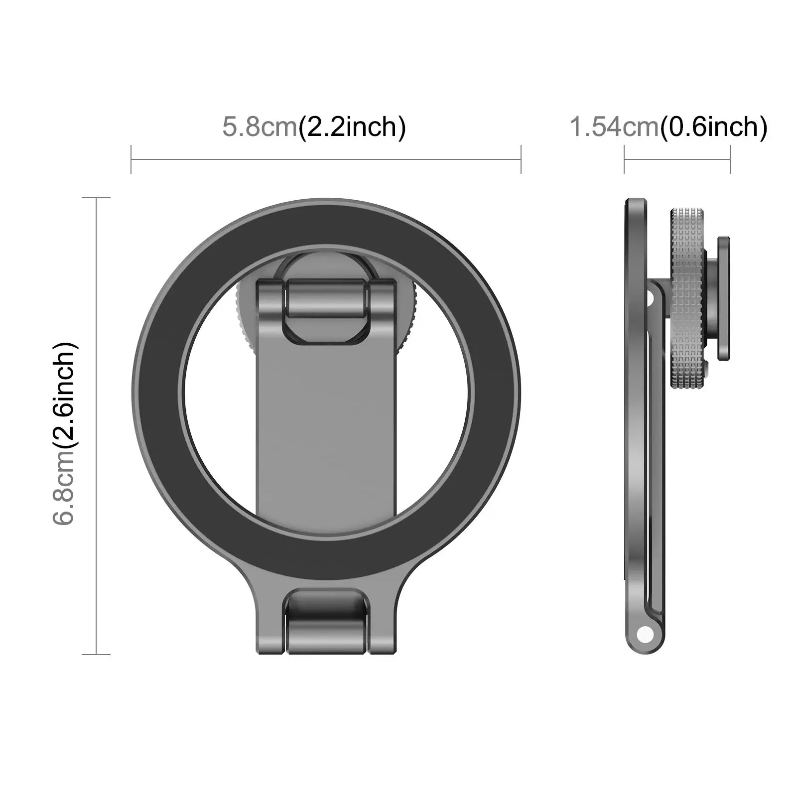 PULUZ Dudukan Ponsel MagSafe Magnetik Sepatu Dingin Dudukan Ponsel Pintar Pada Kamera Dapat Dilipat untuk Seri iPhone 16 15 14 13 12
