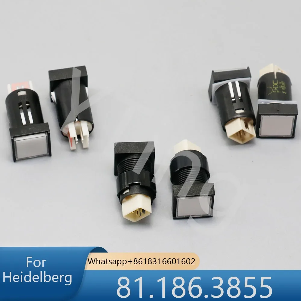 10 Pieces 81.186.3855 Heidelberg CPC Push Button for SM102 CD102 SM74 Printing Machine 81.186.3855