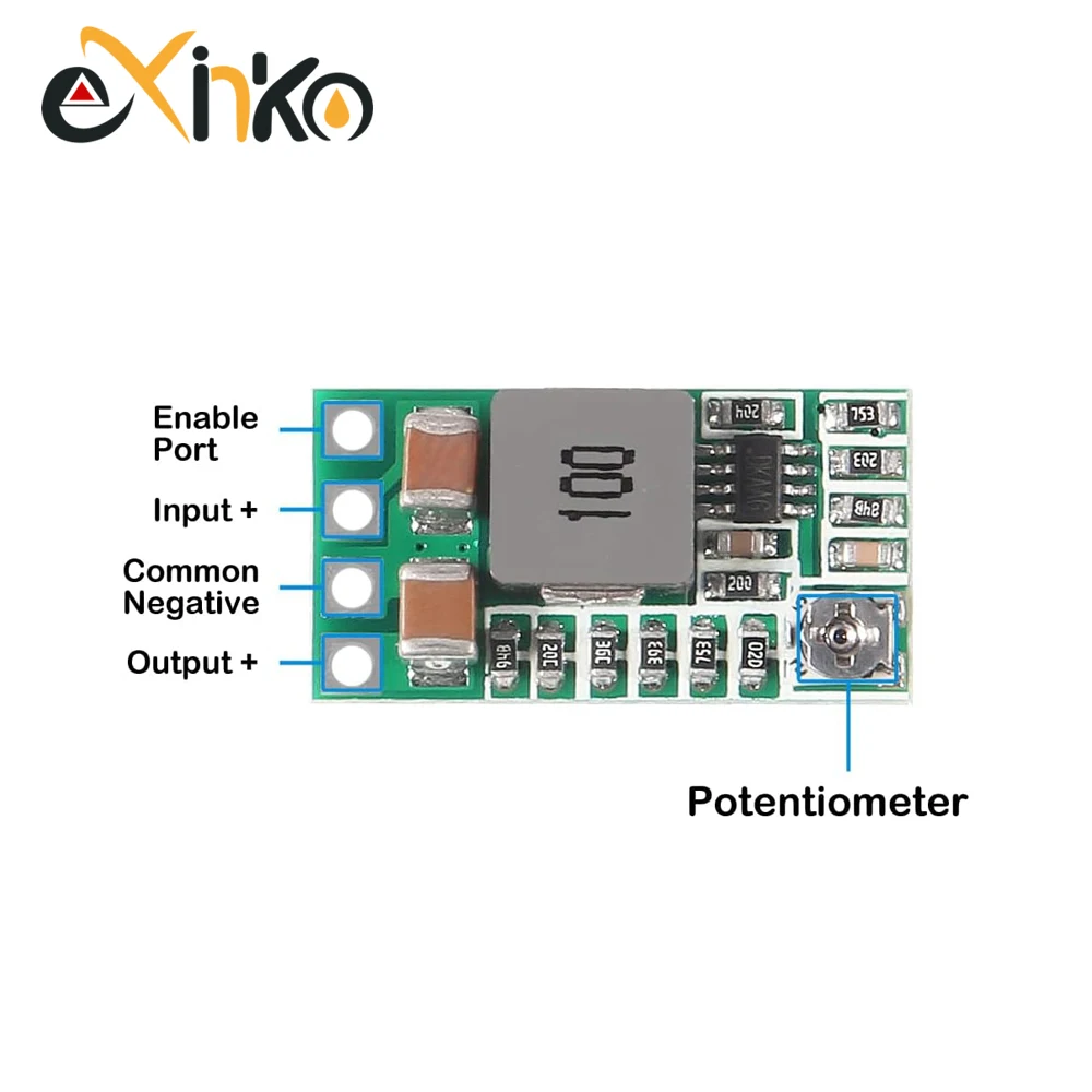 5/10pcs Mini Step Down Power Supply Module Buck Converter  DC-DC 12-24V To 5V 3A Adjustable Efficiency 97.5%