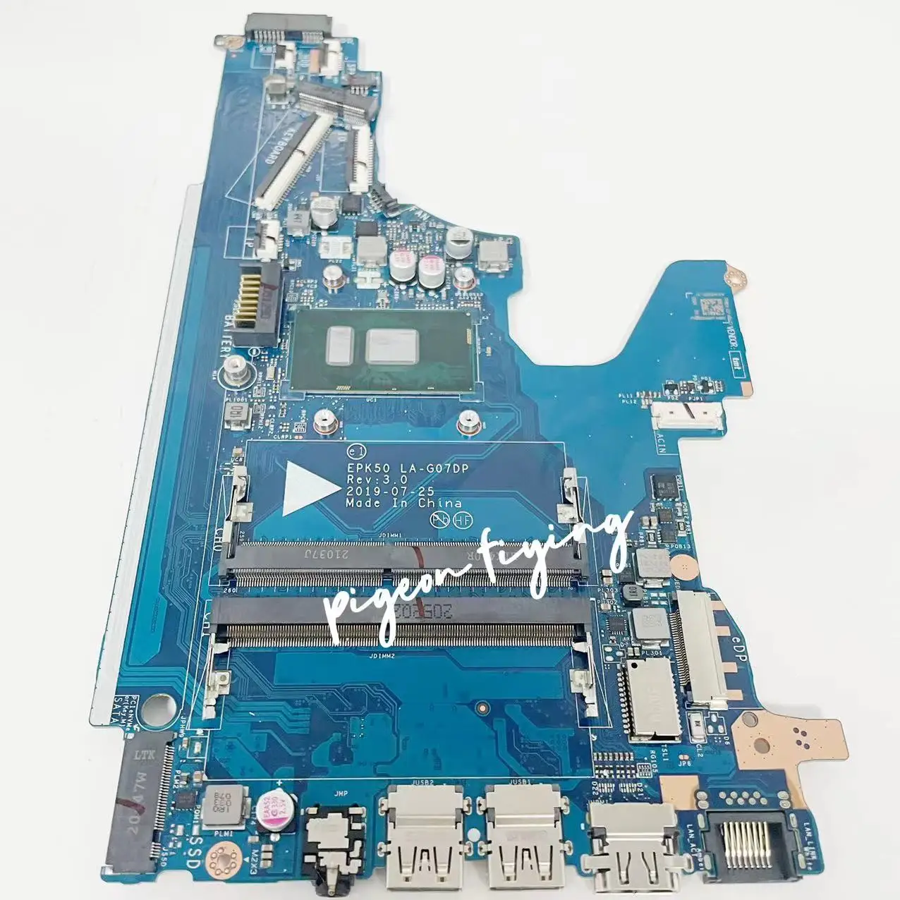 Imagem -05 - Laptop Motherboard para hp Pavilion 15-da 250 g7 Mainboard Cpu:i37020u Sr3tk Ddr4 L49974601 L49974001 Epk50 La-g07dp La-g07dp