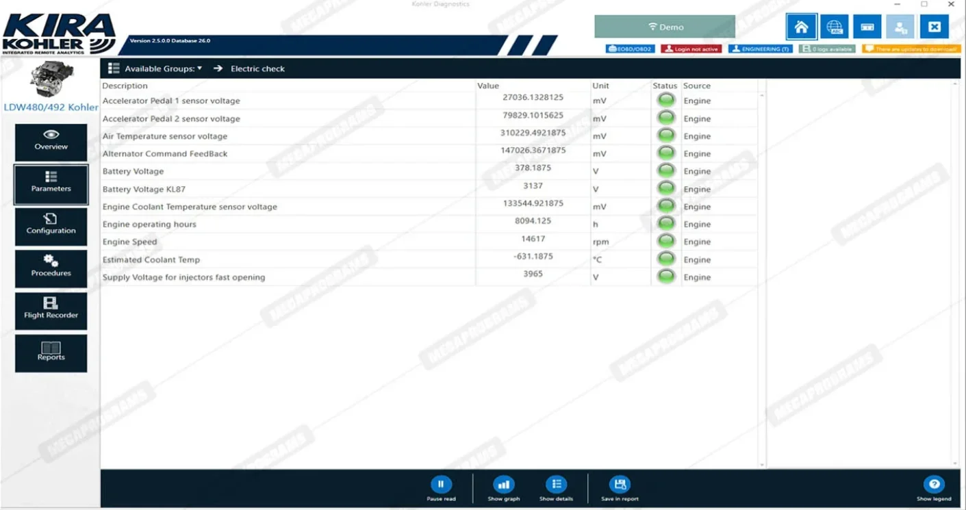 Kohler Integrated Remote Analytics (KIRA) 2.6.0.0+keygen