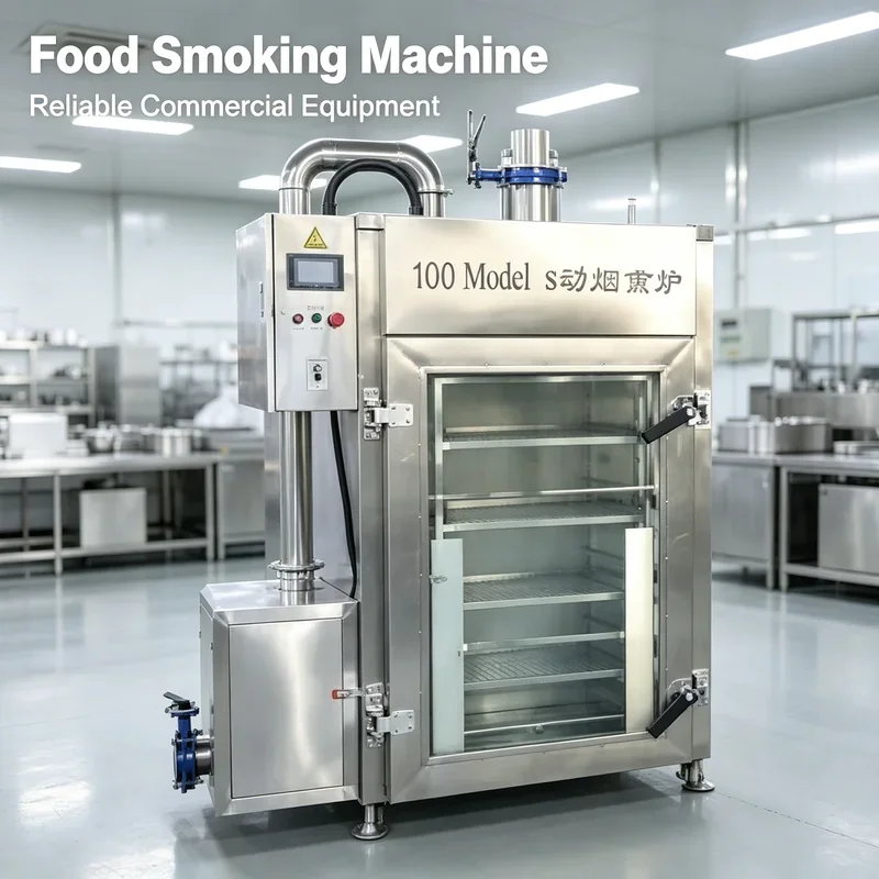 FL Meat Smoker Oven Gas Heating Multifunctional Cooker For Commercial Delicatessen Food Processing Factory Customized