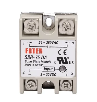 SSR-10DA SSR-25DA SSR-40DA SSR-75DA SSR-60DA SSR-80DA SSR-100DA10A 25A 40A Solid State citations Tech 3-32V Entrée DC 24-380V AC Ou