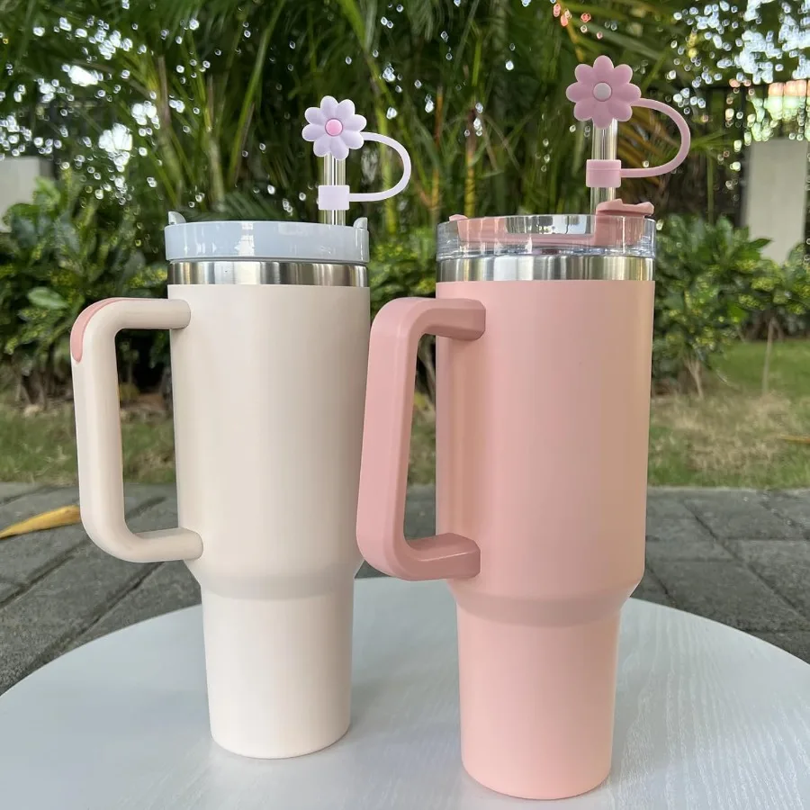 7 قطعة 0.4in 10 مللي متر قطرها سيليكون القش يغطي غطاء متوافق مع ستانلي 20 30and40 أوقية كوب القش القبعات العالية ل ستانلي 40 أوقية تو #2