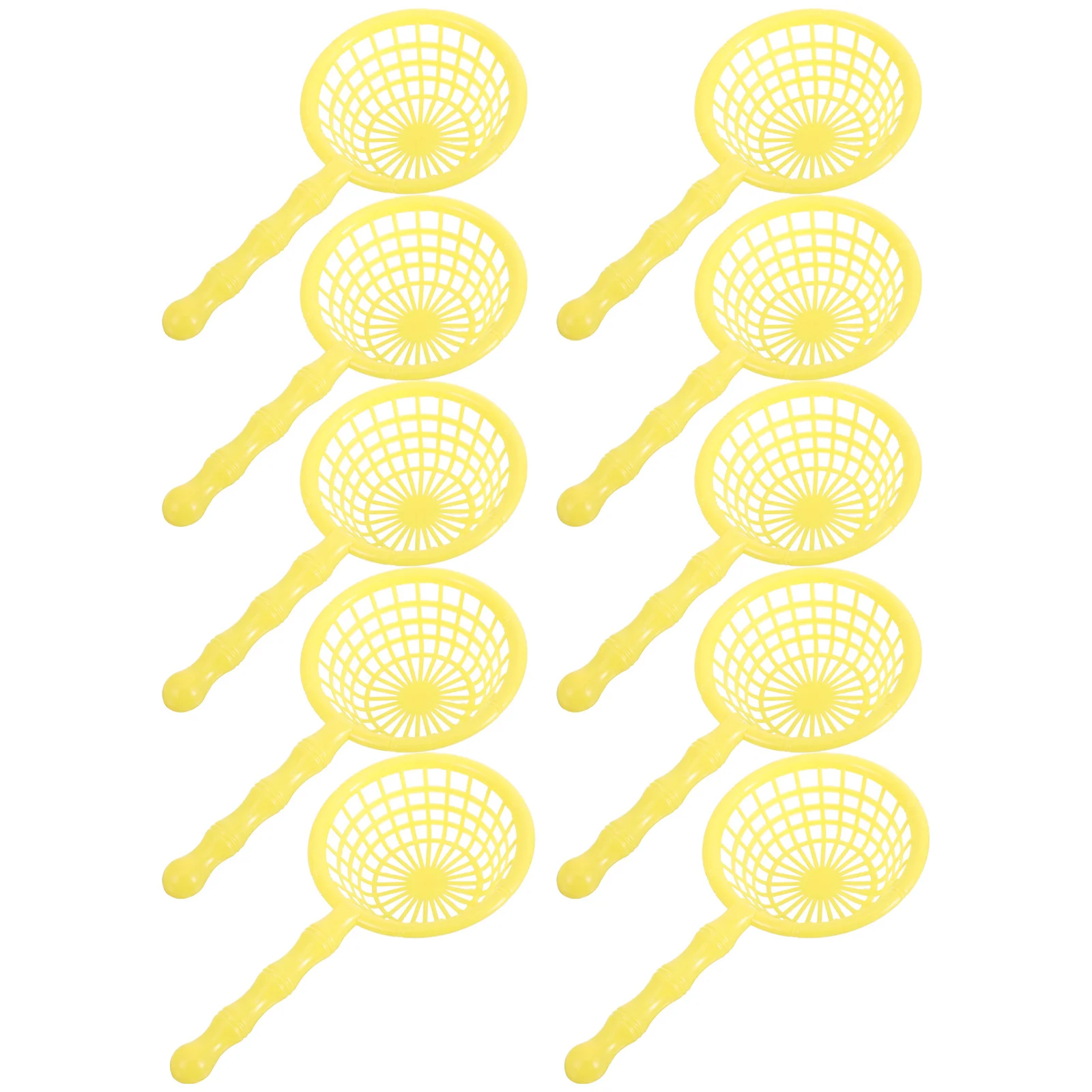 10 قطع من شباك مغرفة الشاطئ الصغيرة، بلاستيك قوي وخفيف الوزن للمراهقين، لعب السفر في الهواء الطلق، مقبض شبكي صلب للأطفال لصيد الأسماك #4