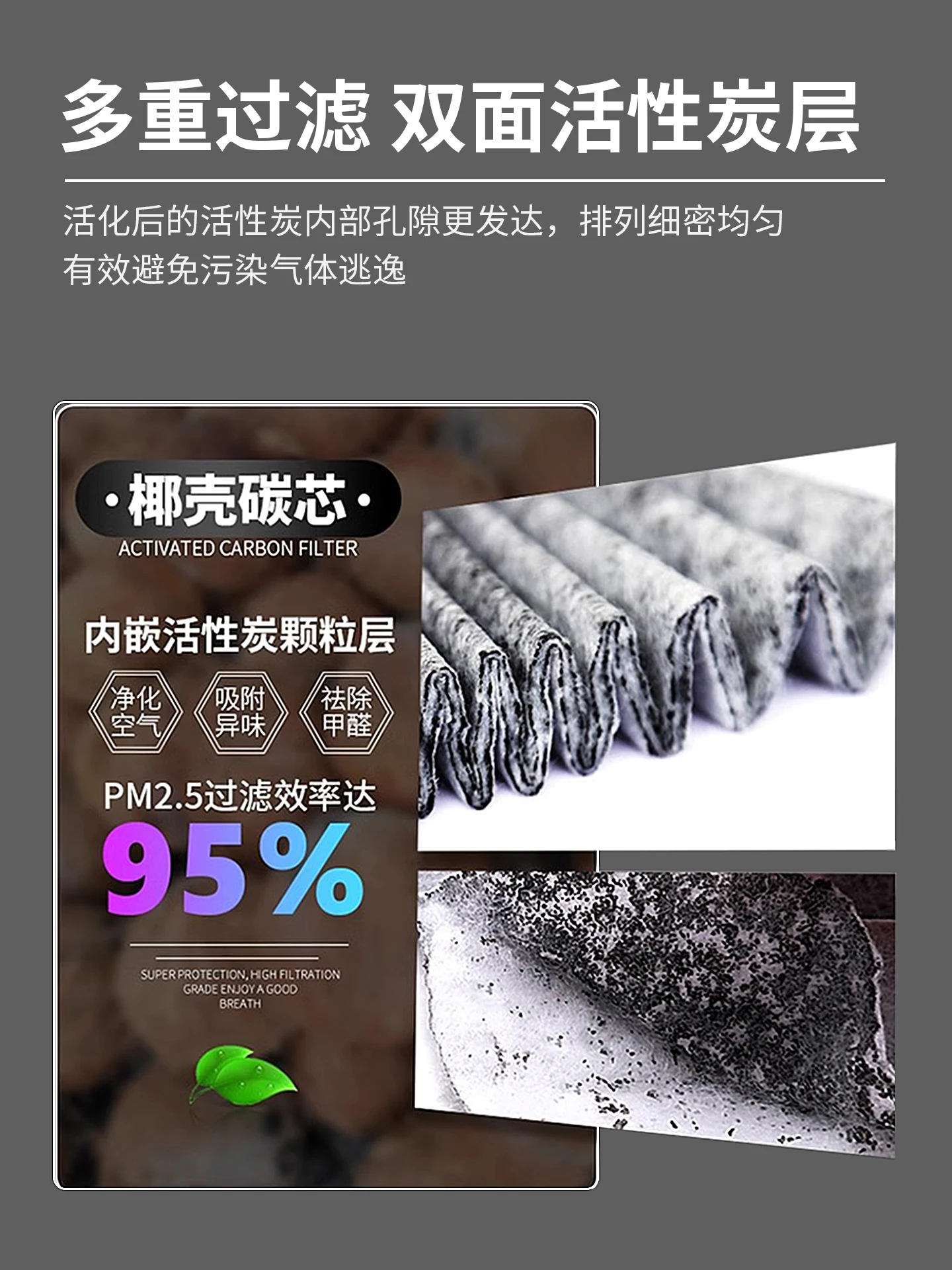 For Changan Qiyuan Q07 Air Filter Activated Carbon PM2.5 Purification Auto Accessory