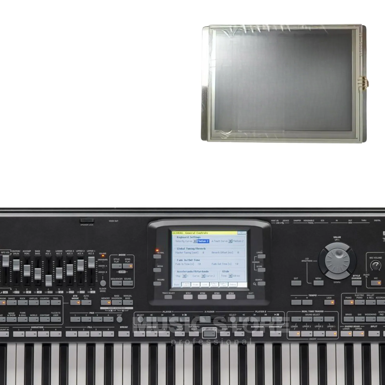 LCD touch screen for Korg PA3X 61keys PA3XPRO PA3X 76keys LCD Touch Screen UMSH-8294MD Replacement