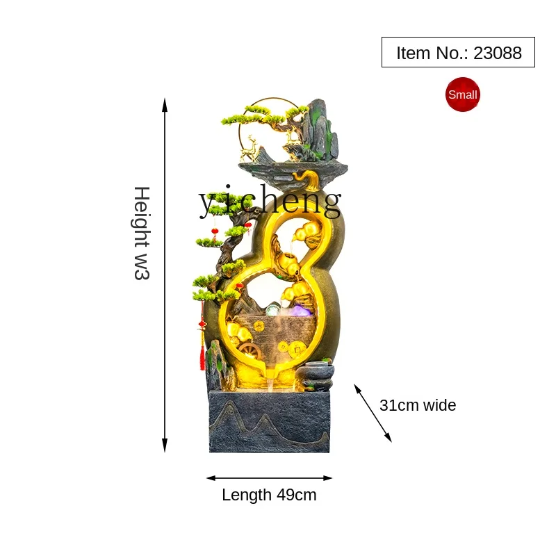 

Zc китайский стиль, водный фонтан, тыква, украшения для пола, рокеры, Циркулирующая вода, домашний ландшафт