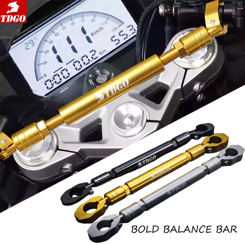 TDGO-Manillar ajustable para motocicleta, barra de equilibrio en negrita gruesa de aleación de aluminio multifuncional, barra transversal impermeable para motocicleta