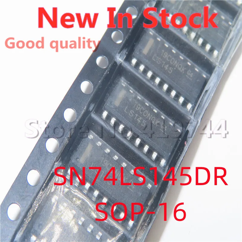 10PCS/LOT SN74LS145DR LS145 SMD SOP-16 3.9MM Decimal Decoder  In Stock NEW original IC