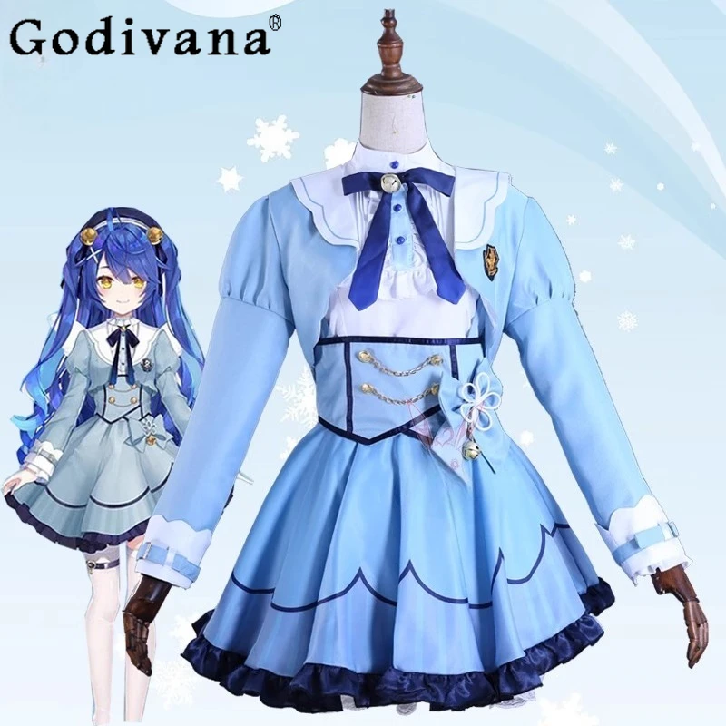 

Women Amamiya Kokoro Cosplay Dress Halloween Wig Hat Anime Sexy Women Dress Female Carnival Party Suit Sweet Dress Set