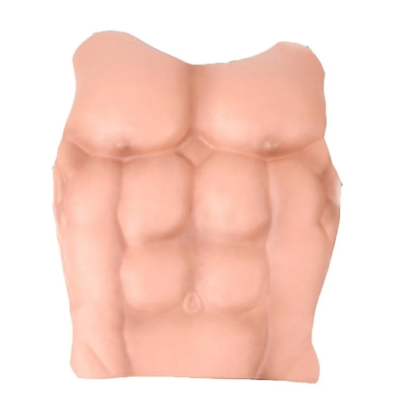 Y5GC Shaper peau musculaire abdominale pour cosplays Cospies Male Fake Muscle Belly Costumes accessoires