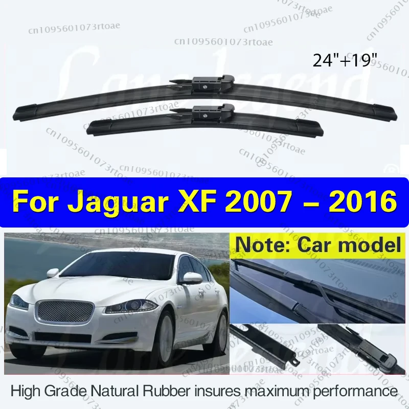 

For Jaguar XF 2007 - 2016 XF Sportbrake Front Wiper Blades Windshield Windscreen Clean Window Rain Brush Car Accessories 24"+19"