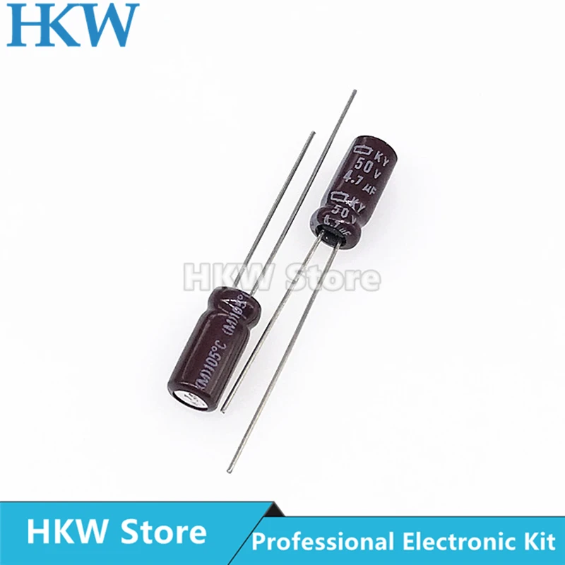 50 stücke 4,7 UF 6,8 UF 50V NCC 5X1 1mm 105 Grad Aluminium-elektrolyt-kondensator Kondensator NIPPON CHEMI CON 4,7 UF50V 6,8 UF50V