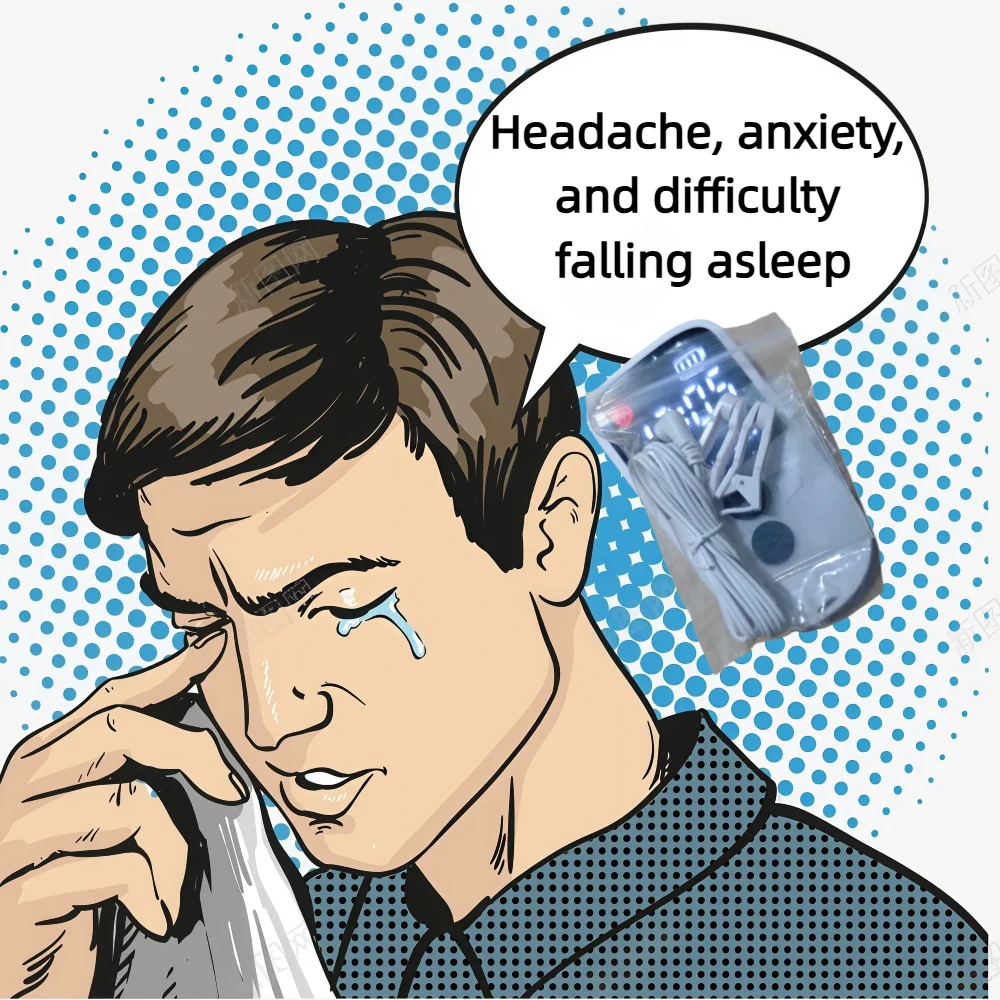 

Зажим для ушей Vagus Nerve Stimulation для поддержки сна и контроля тревоги — терапия CES с электронной акупунктурой