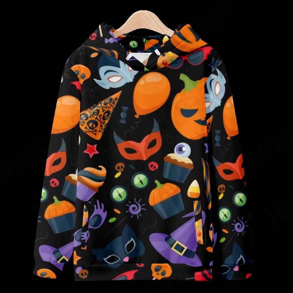 Cartoon Halloween 3d Print Hoodie Men Women Fashion Oversized Hoodies Women Sweats Coat Hooded Sweats Pullovers Women\'s Clothing