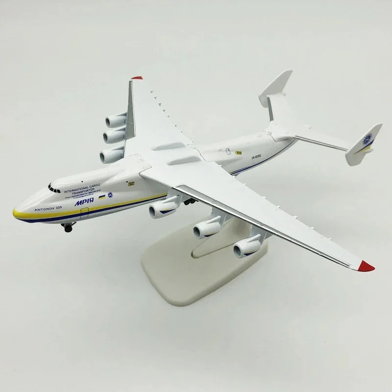 1:400 Scale Antonov An-225 Mriya Resin Plastic Diecast Aircraft Model Simulation Transport Airplane W Landing Gear Office Decor
