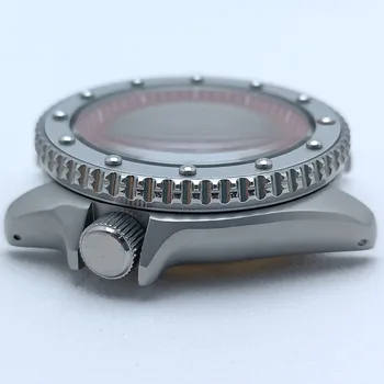 Watch case 40.5mm mens watches parts sapphire glass stainless steel watch case nh35 NH34 NH36 movement fits 22mm strap