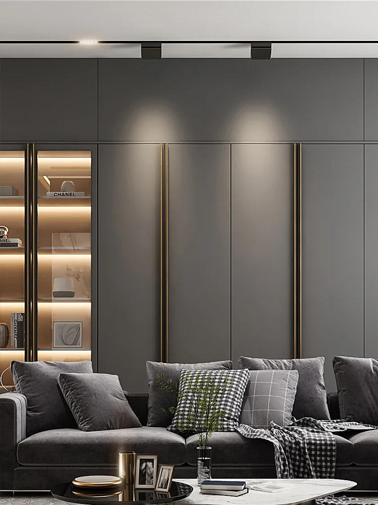 Magnetic Ceiling Track Lighting System Embedded LED Spotlight Downlight Living Room Home Whole House Light Lighting Chandelier