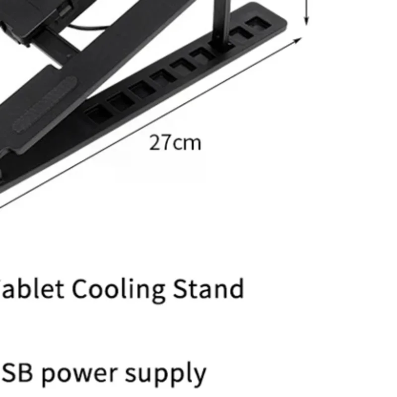 Laptop Cooler Base Stand Foldable Laptop Cooling Pad Holder Portable Notebook Radiator Bracket Heighten Rack With 1 Cooling Fans