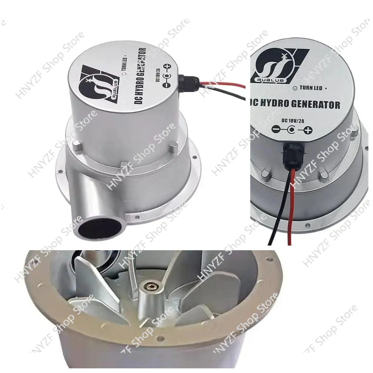 12V 24V Hydraulic Generator Water Flow Turbine Type Outdoor Micro DC Hydroelectric Generator DC Permanent Magnet Brushless