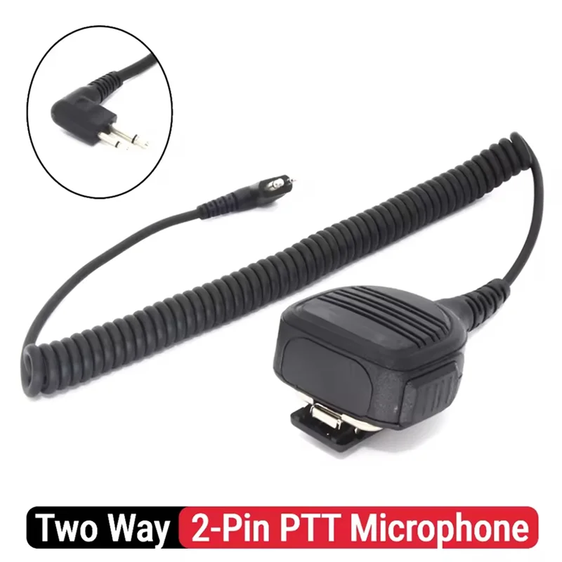 A84X-PMMN4013A 2-Pin PTT Microphone Remote Speaker Microphone Two Way Radio Shoulder Walkie Talkie Accessories For Motorola