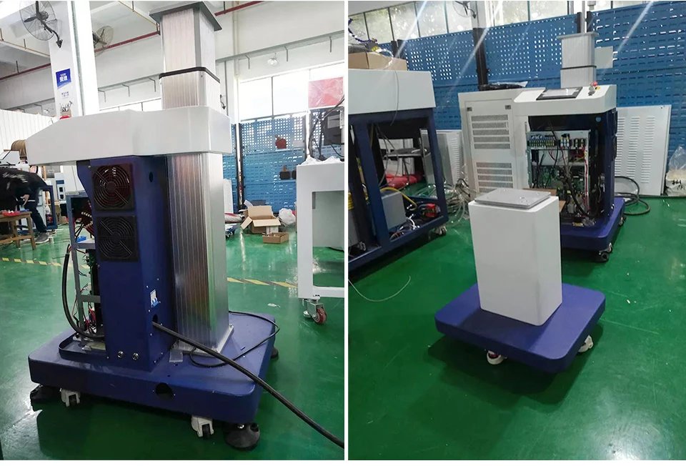 Saldatrice automatica per stampi a sbalzo 200w 400w 500w Saldatrice laser a fibra per riparazione laser a punti YAG